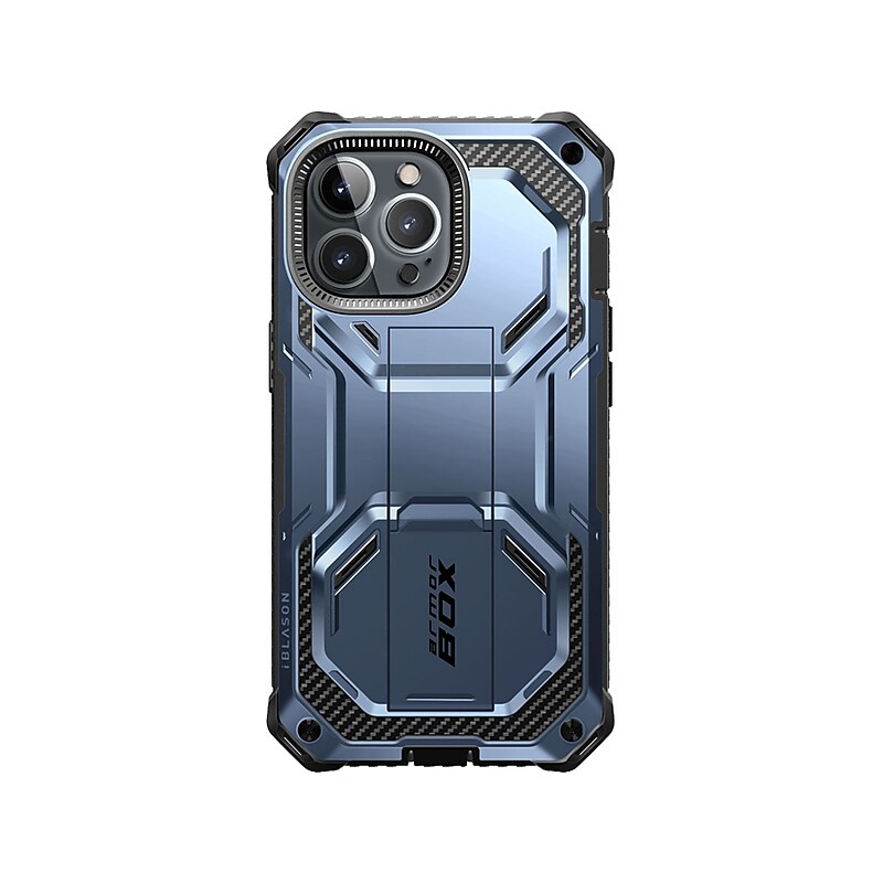 i-Blason Armorbox Metallic Blue Rugged Case for iPhone 14 Pro Max (iPhone2022Pro-6.7-Armorbox-SP-Tilt) image 1