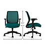 Staples Essentials Ergonomic Fabric Swivel Task Chair, Teal (UN60410)~#|#~6683FC1C-9D95-4B45-B19610523F57AF1A_sc7