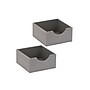 Household Essentials 1-Compartment Cardboard/Poly Linen/Nonwoven PP Drawer Organizer, Gray, 2/Set (729-1)~#|#~66859422-6FEF-4FB1-A67C5A562E44797D_sc7