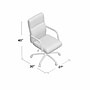 Boss Office Products Ergonomic CaressoftPlus Swivel Conference Chair, Gray/Chrome (B696CRB-GY)~#|#~668A2D04-4A55-42F4-A6AC43FEF08F9225_sc7