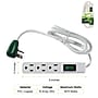 GoGreen Power Power Strip, 3 Outlet, White, 3/Pack (GG-13002MS)~#|#~668F276A-6F82-434B-88905EF180140A7F_sc7
