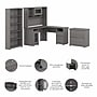 Bush Furniture Cabot 60"W L Shaped Computer Desk with Hutch, File Cabinet and Bookcase, Modern Gray (CAB010MG)~#|#~66909CE4-2EC2-4B4E-A53C2645C6A521B5_sc7