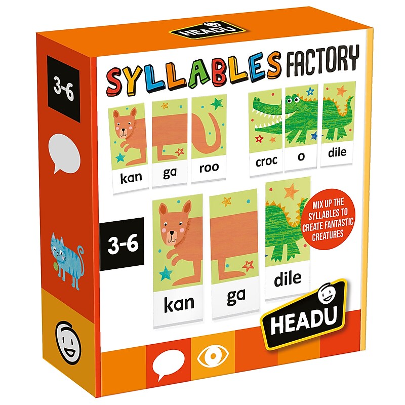 Headu Syllables Factory, Assorted Colors, 63/Set (HDUEN24636) image 1