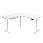 Mount-It! 63"W Electric L-Shaped Corner Adjustable Standing Desk, White/White (MI-15011)~#|#~669456B5-8B22-435B-A4753265295075A6_sc7