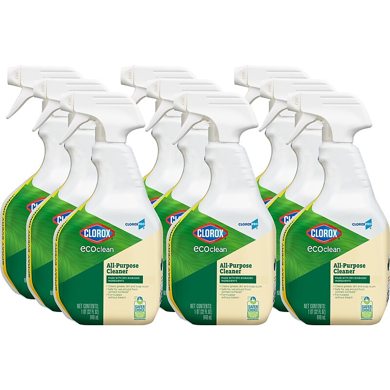 CloroxPro EcoClean All-Purpose Cleaner Spray Bottle, 32 fl. oz., 9/Carton (60276) image 1