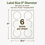 Avery Hemp Round Laser/Inkjet Multipurpose Labels, 3" Dia, Off-White (480/Box)~#|#~6697F05F-A8B3-4B6C-8B87C6E959D913A2_sc7