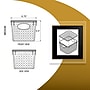 Azar Displays Diamond Pattern Storage Bins, 5.5" x 6.75", Clear, 2/Pack (556912-2PK)~#|#~669A776F-398B-4F93-9EB538FC0A66B3A8_sc7