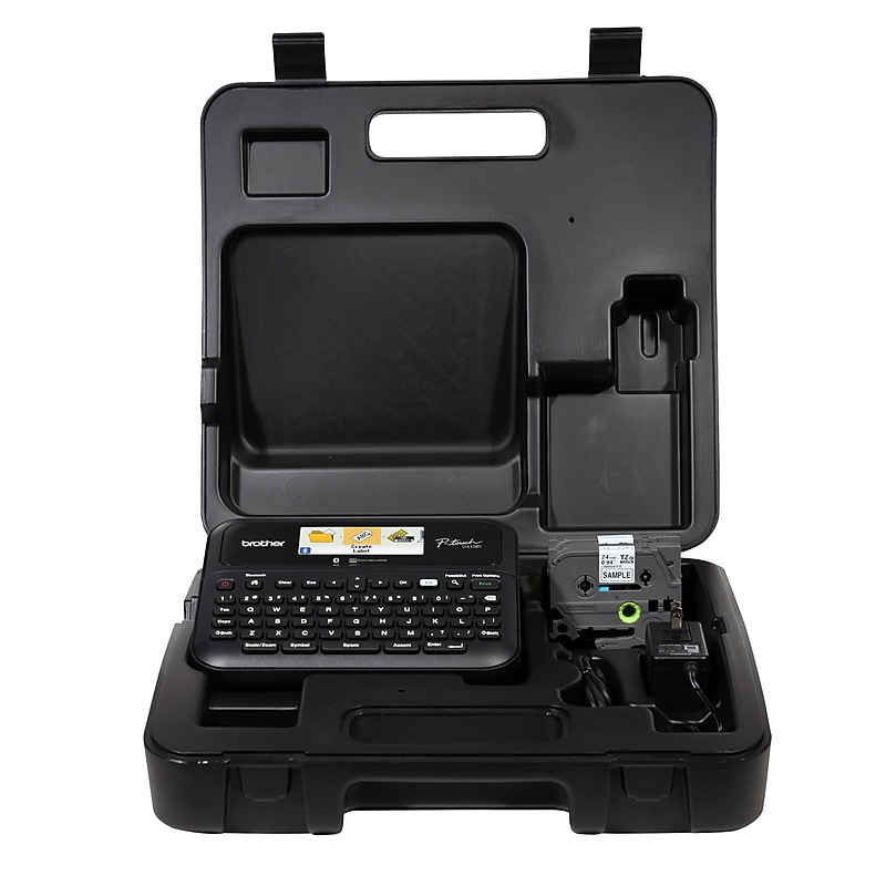Brother P-touch Portable Label Maker, Black (PTD610BTVP) image 1