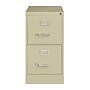 Hirsh Commercial 2-Drawer Vertical File Cabinet, Letter Size, Lockable, 28.375"H x 15"W x 26.5"D, Putty (14026)~#|#~669ADDAF-68D4-4C53-908A00E4250480EA_sc7
