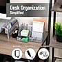 Mind Reader 7-Compartment Metal Desk Organizer File and Accessory Storage, Silver (JOEORG-SIL)~#|#~669C7CFD-4BE2-4CFE-AFB8A2DEA6156740_sc7