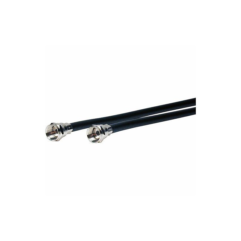 Comprehensive Standard 6' Coax to Coax Video Cable, Male to Male, Black (X-FF-C-6ST) image 1