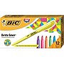 BIC Brite Liner Stick Highlighters, Chisel Tip, Assorted Colors, Dozen (BL11-AST)~#|#~669D6C15-6478-4ADB-9C886F950231CF1B_sc7