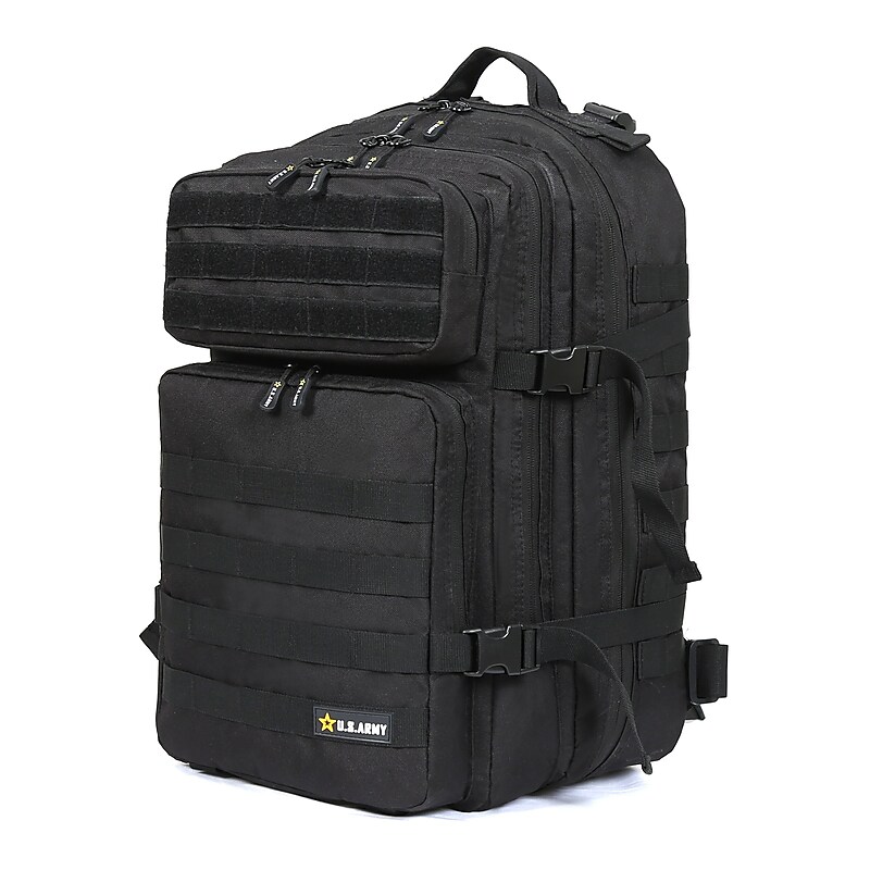 U.S. Army ASSAULT Tactical Laptop Backpack, X-Large, Black (USBASS20BLK) image 1