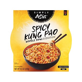 McCormick Simply Asia Spicy Kung Pao Noodle Bowl, 8.5 oz., 6/Carton (THA000831)