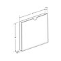 Azar Sign Holder, 6" x 6", Clear Acrylic, 2/Pack (104556-2PK)~#|#~66A3CC40-B211-4BEC-B065190AA2E509F5_sc7