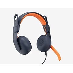 Logitech Zone Learn USB-C Stereo Computer Headset, Blue/Orange