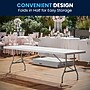 Flash Furniture Kathryn Folding Table, 96" x 30", Granite White (RB3096FH)~#|#~66A777B9-2F3F-4E61-90D53E3D77F89FD5_sc7