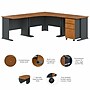 Bush Business Furniture Cubix 84"W Corner Desk with Mobile File Cabinet, Natural Cherry/Slate (SRA041NCSU)~#|#~66AAB4F1-631C-4F36-827FD95590D0AA48_sc7