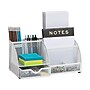 Mind Reader 7-Compartment Metal Desk Organizer File and Accessory Storage, White (JOEORG-WHT)~#|#~66AACB70-BFA1-4219-AC170E8C746EEB6A_sc7