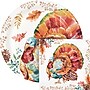 Say Hooray! Tasteful Turkey Paper Plates and Napkins Kit, Multicolored, 48/Pack (DTC9386E2G)~#|#~66B61F84-EC55-400A-B9A335AC68F64903_sc7