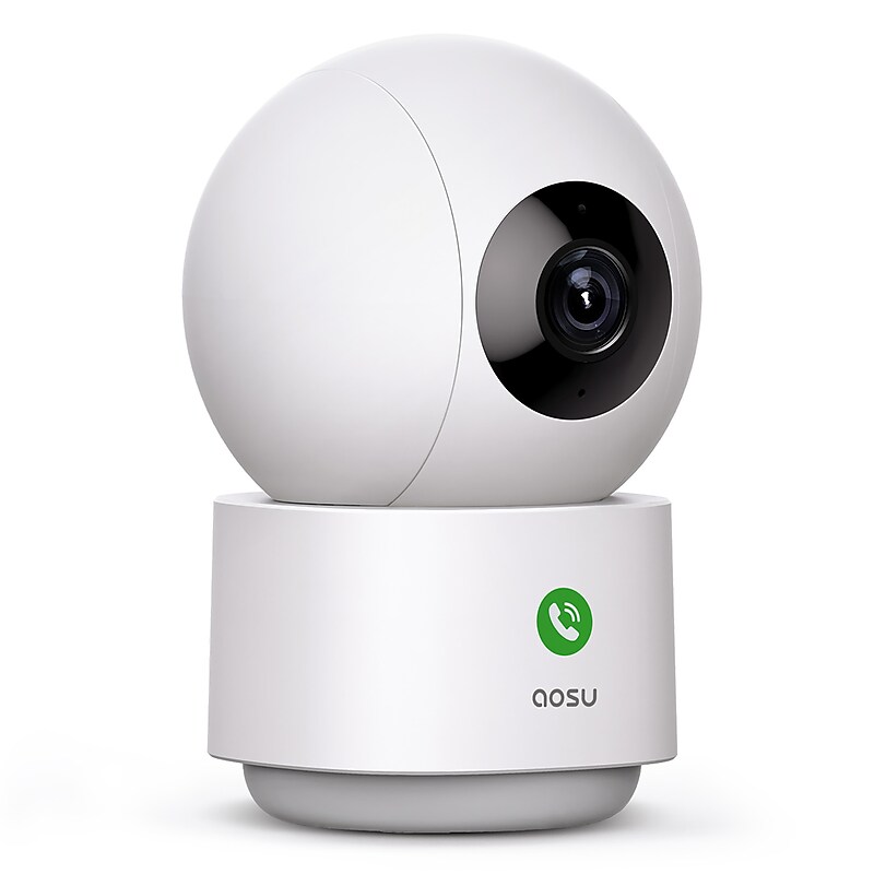 aosu Wireless Smart Security Camera, White (C2E2BH11) image 1
