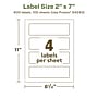 Avery EcoFriendly Rectangle Multipurpose Labels, 2" x 7", White, 400/Box (94243)~#|#~66C2D0DB-DEAA-495C-BC93D2216A7D6BF5_sc7