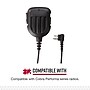 Cobra Remote Speaker Microphone for Cobra® Performa 400/450 2-Way Handheld Business Radios, Black (0010096-1)~#|#~66C7482E-0F16-40D1-B4806CD7DDDAD9DA_sc7
