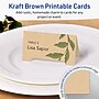 Avery Integrated Cards, 2-1/16" x 3.75", Matte Kraft Brown, 200/Box (95325)~#|#~66C8AA43-CEA7-4496-ACE02FC547A71C40_sc7