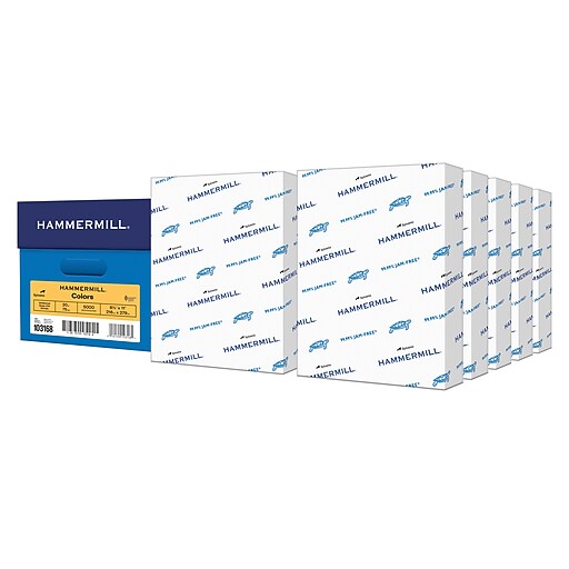 Hammermill 8.5" x 11" Color Multipurpose Paper, 20 lbs. Goldenrod, 5000