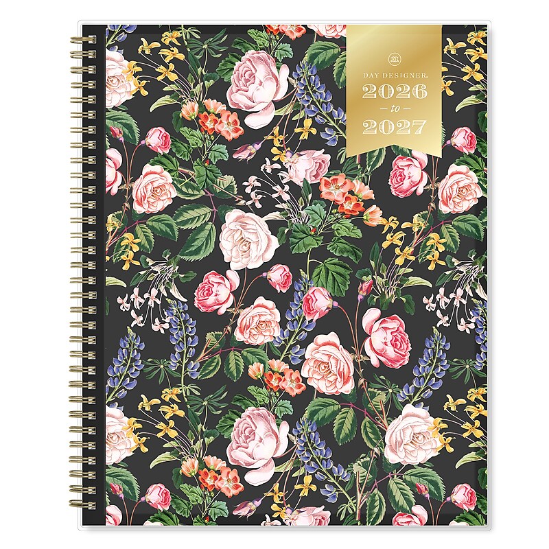 2026-2027 Blue Sky Day Designer 8" x 11" Academic Year Weekly & Monthly Planner, Plastic Cover, Ophelia (158161) image 1