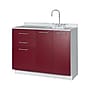 Viva Comfort 36.75'' H x 42" L Medical Cabinet with Right Sink, 2-Doors, 3-Drawers, Claret (902BASE42RSCL)~#|#~66D1459A-AF4D-4955-BC9353EC6C8B5E63_sc7
