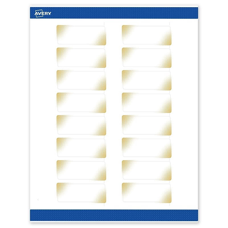 Avery Laser/Inkjet Rectangle Multipurpose Labels, 1" x 2-5/8", White, 160/Pack (S00EWB) image 1
