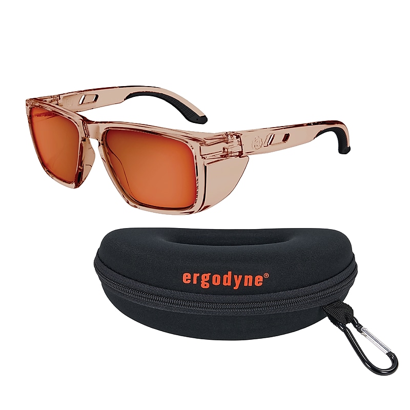 Ergodyne Skullerz SIXTEN-AFASPM Anti-Fog Safety Glasses, Bronze Lens (58241) image 1