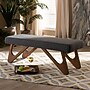 Baxton Studio Rika Fabric Bench, Dark Grey (158-9777-HiT)~#|#~66D7FC2E-2563-4BD5-845969668D17D547_sc7