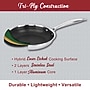 Brentwood 11" Frying Pan With Glass Lid, Stainless Steel (B-DSH28L)~#|#~66D89E39-811F-4761-BC7B75EF60DAFF5D_sc7