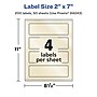 Avery Pearlized Ivory Rectangle Multipurpose Labels, 2" x 7", Ivory, 200/Box (94243)~#|#~66DCBC72-5E7B-4BCA-A68989EA01D47FE1_sc7