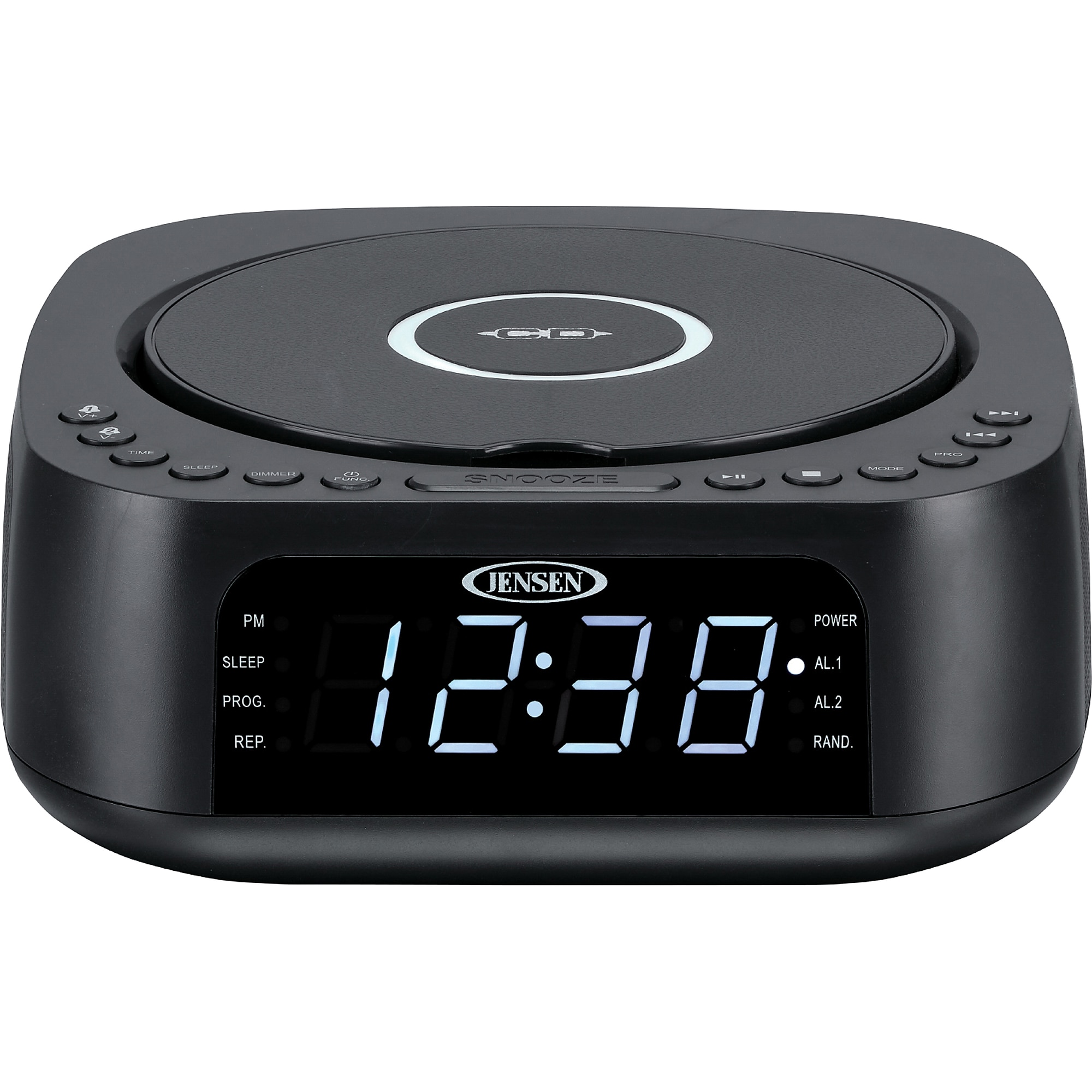 Jensen Stereo Digital Dual Alarm Clock Radio, Black (JCR-375) Sansujyuku sansujyuku.com