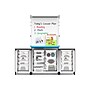 Luxor Dry-Erase Mobile Modular Teacher Whiteboard with Storage, Steel Frame, 36" x 32" (MBSRWSTN)~#|#~66E5DBD4-976D-4C9E-B60FCDD91F2DF6C2_sc7