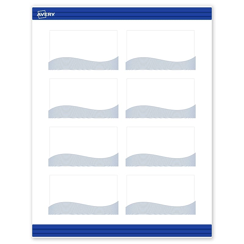 Avery Business Cards, 2" x 3.5", Matte White, 80/Pack (19479399538) image 1