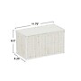 Household Essentials Woven Storage Wicker Basket, White (ML-7113)~#|#~66E7A505-0CDF-42B0-99101BF1417E422F_sc7