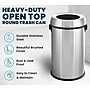 Alpine Industries Stainless Steel Recycling, Trash and Compost Station with Open Lid, 17 Gallon, 3/Pack (ALP470-65L-R-T-CO)~#|#~66E8DA39-81F0-400C-AC9E2EC5F5AADE11_sc7