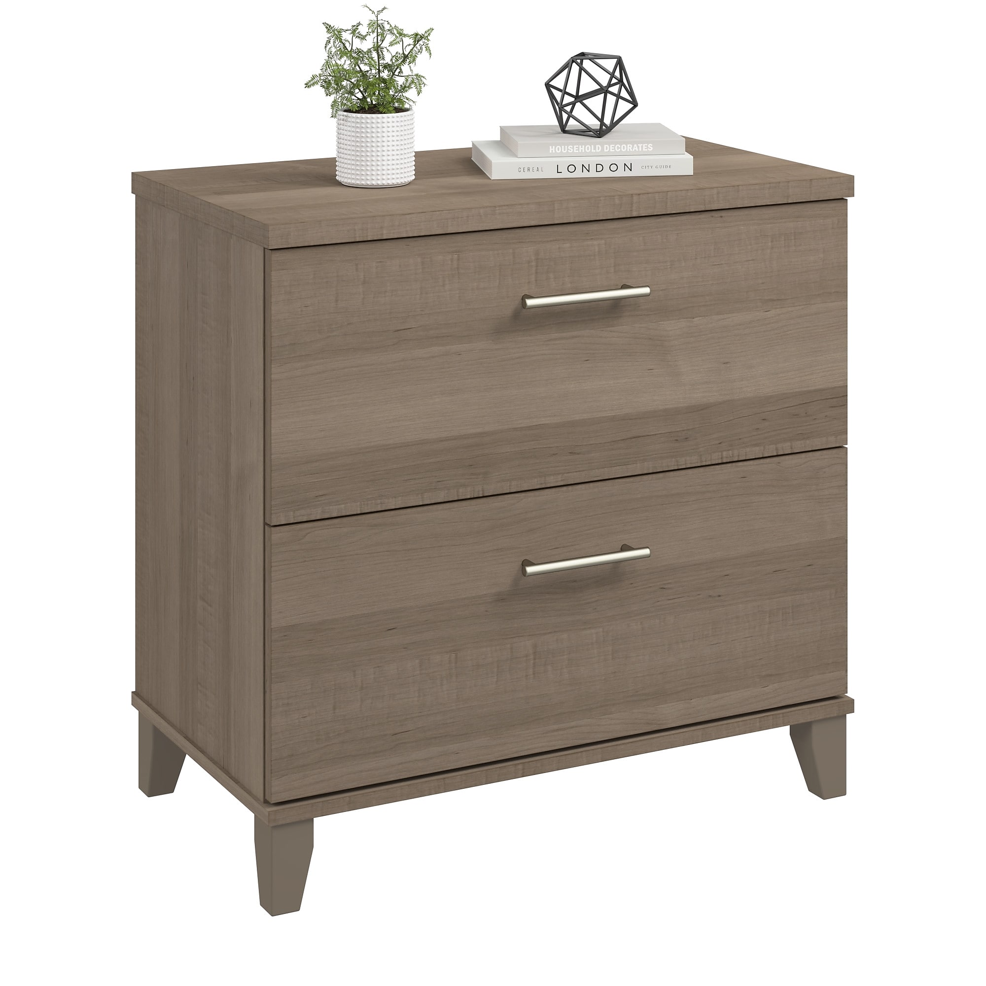 Bush Home Somerset 2 Drawer Lateral File Cabinet, Ash Gray (WC81680) Sansujyuku sansujyuku.com
