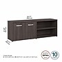 Bush Business Furniture Studio A 21" Low Storage Cabinet with 4 Shelves and Doors, Storm Gray (SDS160SG-Z)~#|#~66F1AC9F-98B5-41CB-8A44722CBB0D990C_sc7