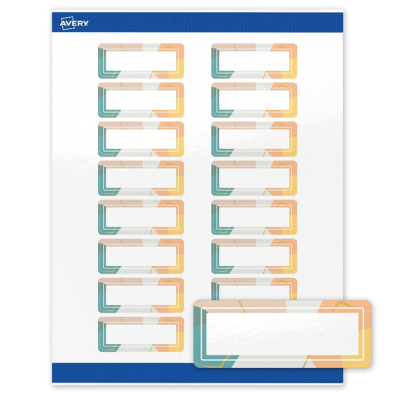 Avery Rectangle Laser/Inkjet Multipurpose Labels, 1" x 2-5/8", White, 160/Pack (19479371100) image 1