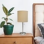 Creekwood Home Oslo 19.5" LED Table Lamp with USB Port, Brushed Steel/Tan Shade (CWT-2012-TN)~#|#~66FA1007-060F-472F-A43E6FA23F89E7F6_sc7