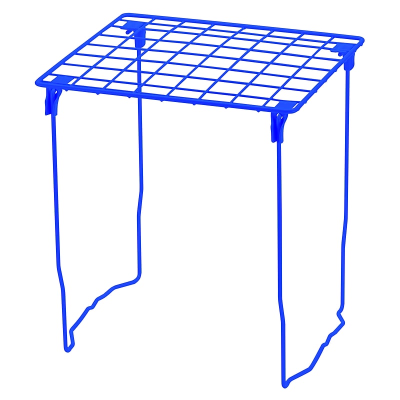 Lockermate Stac-A-Shelf 10.13" Steel Locker Shelf, Blue (05014) image 1