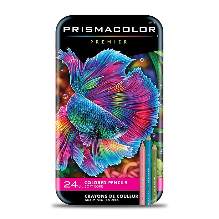 Prismacolor Premier Colored Pencils, Assorted Colors, 24/Set
