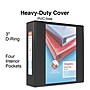 Staples Heavy Duty 3" 3-Ring View Binders, D-Ring, Black, 4/Pack (56234CT/24690CT)~#|#~66FF3668-F5AC-4B47-A71EDD4EAE64103D_sc7