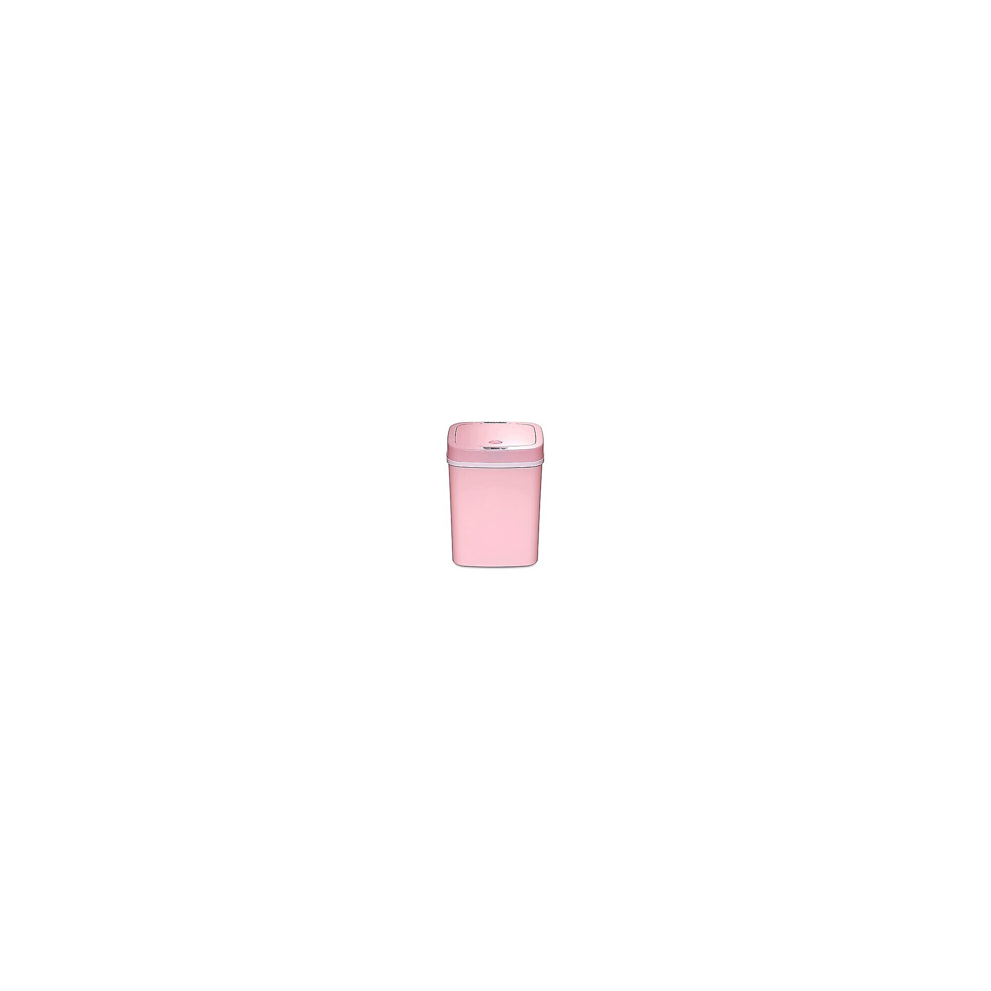 Nine Stars Plastic Sensor Trash Can, 3.2-Gallon, Pink (DZT-12-5PK) Simolary simolary.com