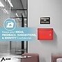 AdirOffice Wall Mountable Suggestion Drop Box, 9.75"W x 7"H x 3"D, Red (631-02-RED)~#|#~67009992-98A8-4C15-BD7B60E8A801C798_sc7